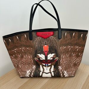 Stylish Black and Brown Tote Bag